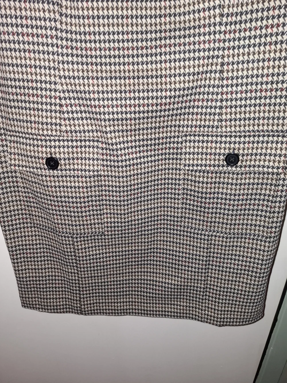 Liverpool Los Angeles Women’s 14 Black/Tan Houndstooth Shift Dress Round Zip
